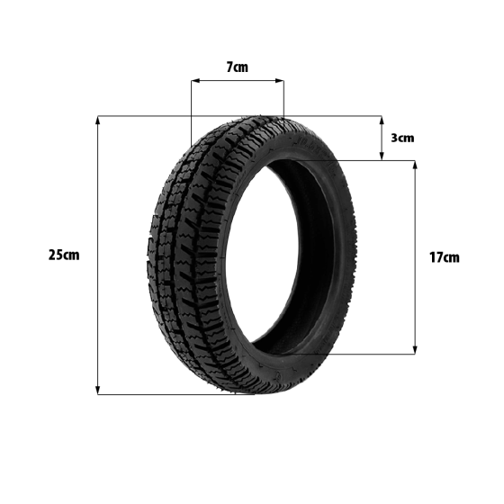 Pneu Semi Road 10.5x2.75 tubeless Ninebot P65 P100