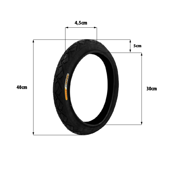 Pneu Draisienne 16x1,95