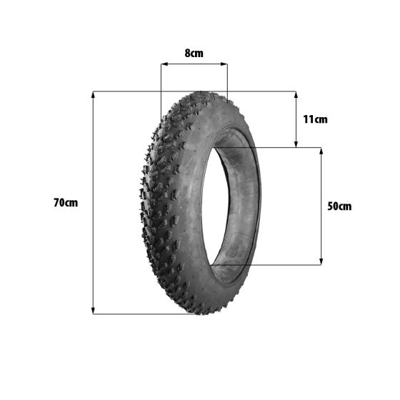 Pneu 20x4 fat bike