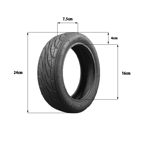 Pneu Voltek V6/Moovway Bw10 70/65-6.5 (255x70) renforcé