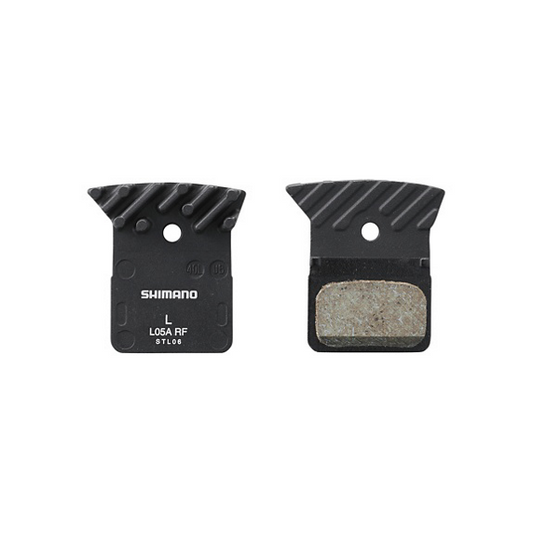 SHIMANO Plaquettes en résine avec ailette et ressort L05A-RF (paire)