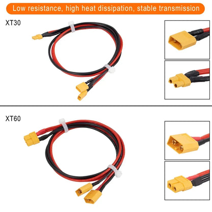 Câble de connexion XT30/XT60 pour batteries externes et internes