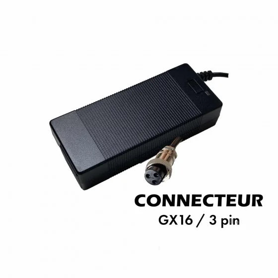 Chargeur 36V -> 42V / 3A (connecteur GX16-3p)