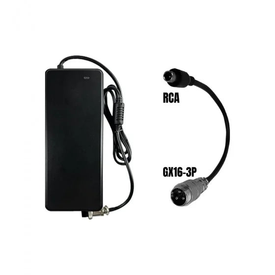 PACK Chargeur 48V -> 54.6V / 2A (connecteur RCA)