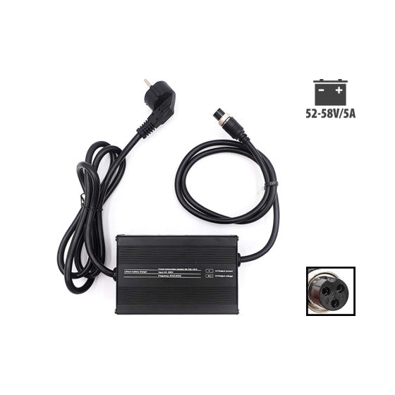 Chargeur rapide 52V -> 58V 5A prise GX16
