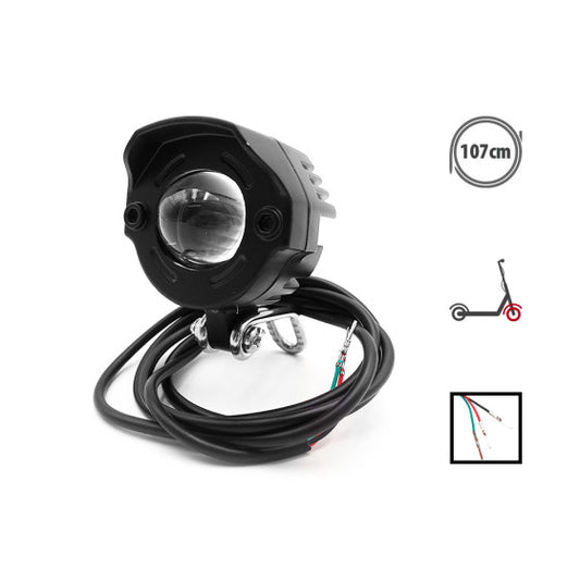 Phare LED avant klaxon Dualtron Forever