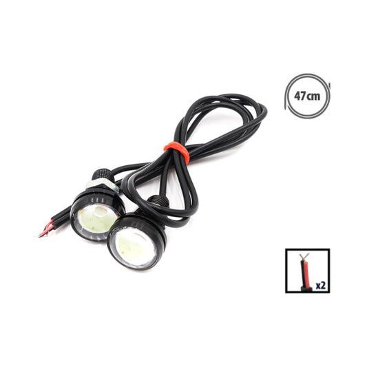 Feu de signalisation LED bleu polaire X2 Pcs