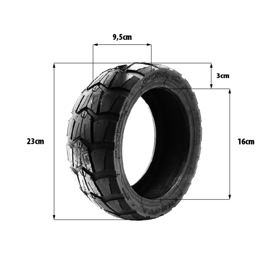 Pneu 85/55-6.5 Tubeless Urbanglide E-cross Smartgyro Rockway